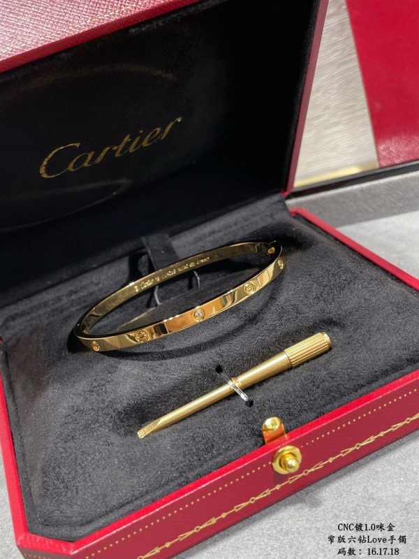 18K Love Ten Diamonds Small Bracelet - 图片 6