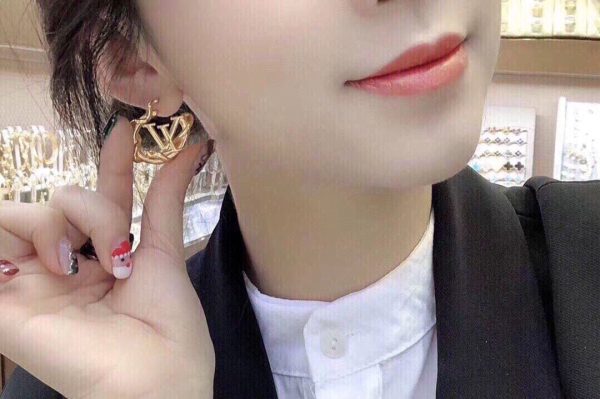 18k Louis Garden Louise Hoop Earrings - 图片 2