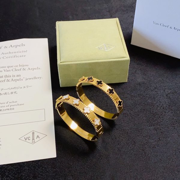 18K Perlée Clovers Bracelet - 图片 3