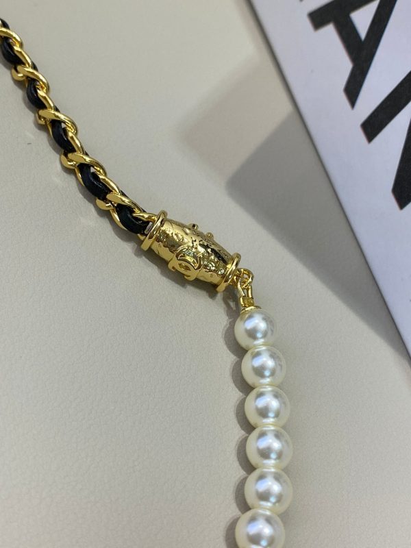 18K CC Pearl Chain Necklace - 图片 9