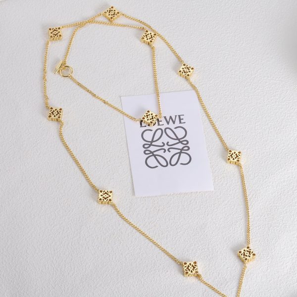 18K Anagram Long Necklace - Image 9