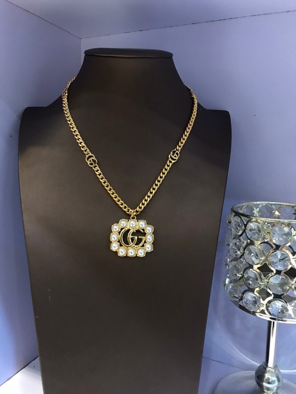 18K Double G Pearl Double G Necklace - 图片 3