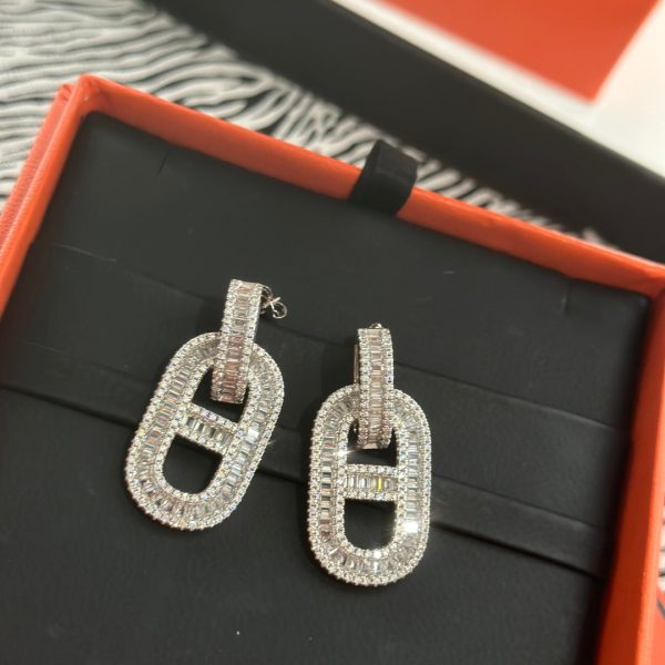 18K Diamonds H Earrings - 图片 10