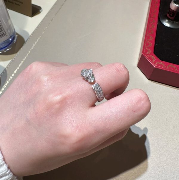 18K Panthère De Diamond Ring - 图片 10