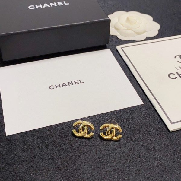 18K CC Gold Earrings - 图片 4