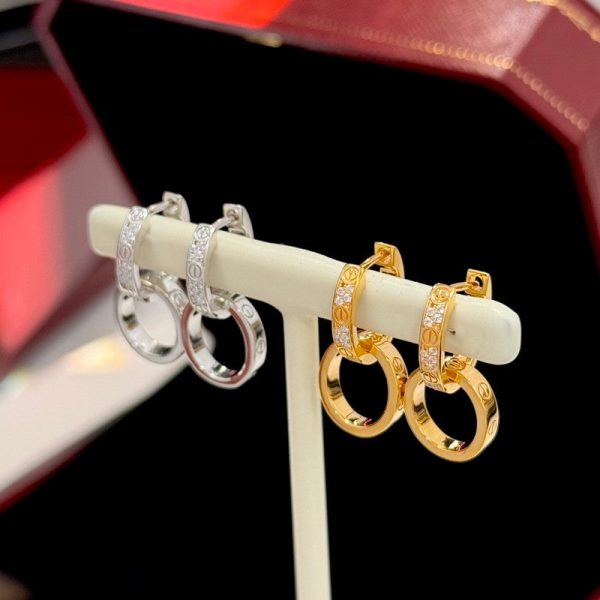 18K Love Pave Diamond Earrings - 图片 14