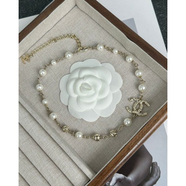 18K CC White Pearls Necklace - 图片 9
