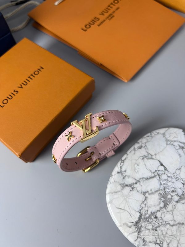 18K Louis Leather Bracelet - 图片 8