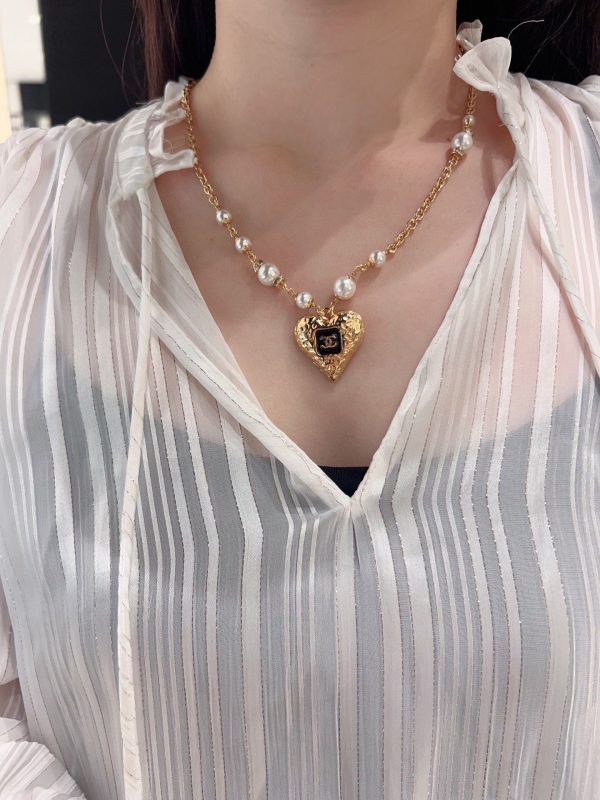 18K CC Pearls Chain Necklace - 图片 3