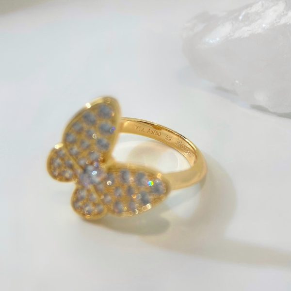 18K Two Butterfly Ring - 图片 12