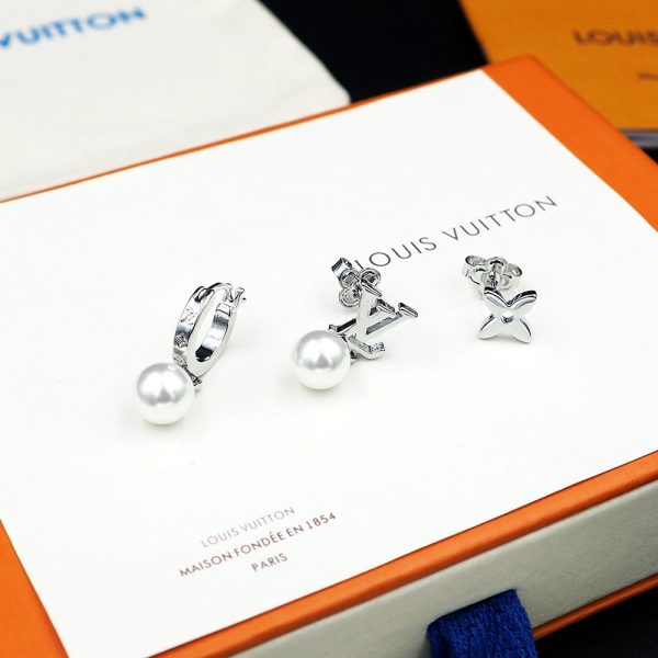 18K Louis Monogram Pearls Earrings - 图片 7