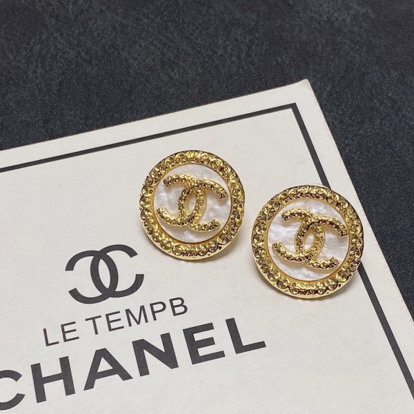 18K CC Crystal Earrings - 图片 8