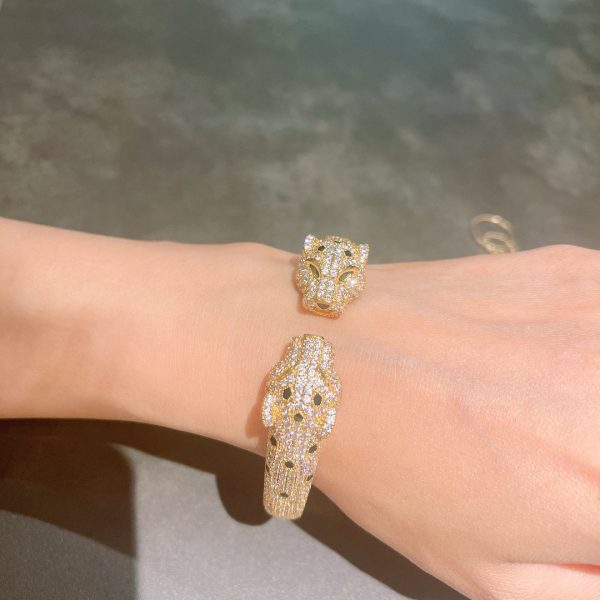 18K Panthère De Diamond Bracelet - 图片 6