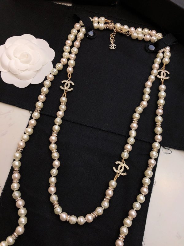 18K CC Pearl Choker Necklace - 图片 9