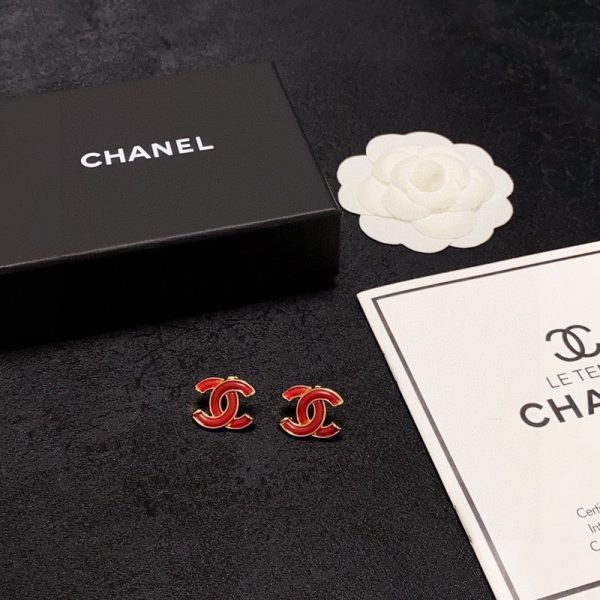18K CC Red Earrings - 图片 9