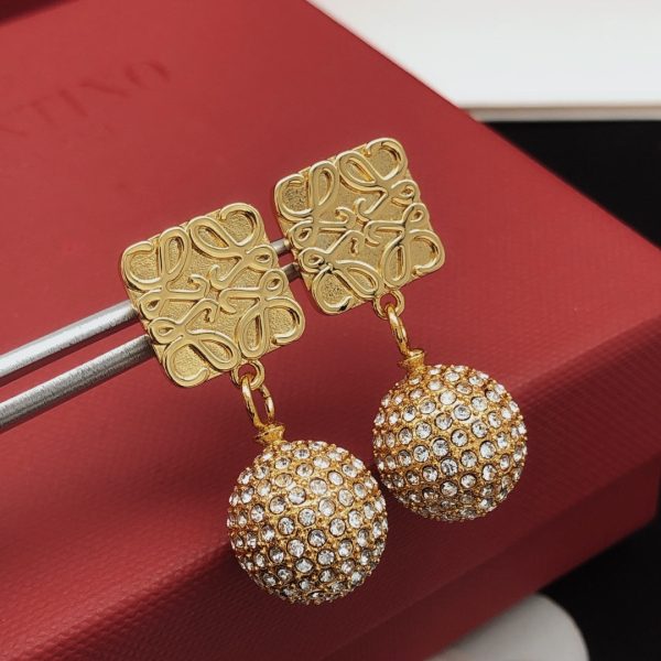 18K Anagram Diamonds Earrings - Image 5