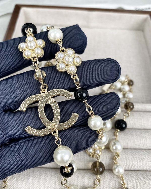 18K CC 24B Long Pearls Necklace - 图片 11