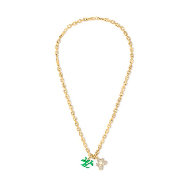 18K Louis Blooming Pendant Necklace