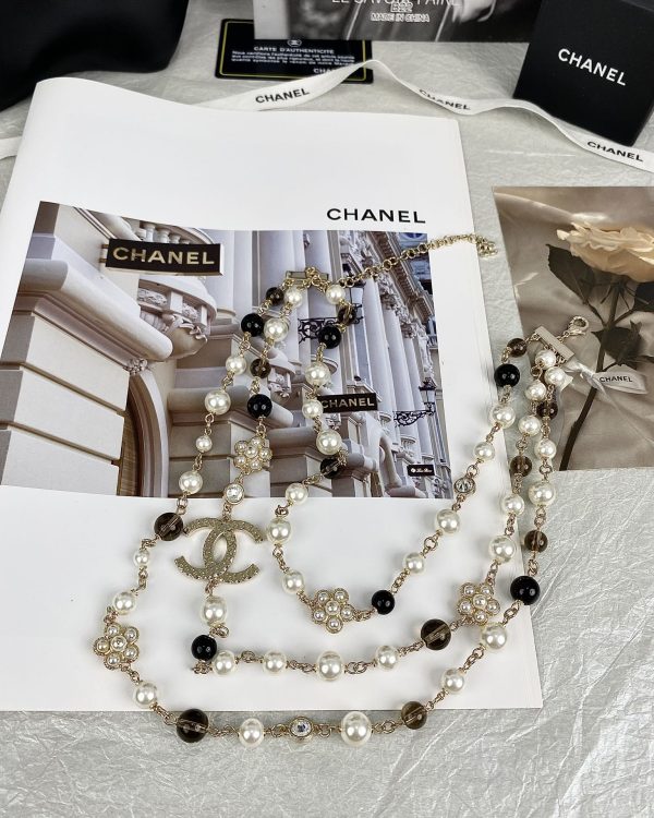 18K CC 24B Long Pearls Necklace - 图片 12