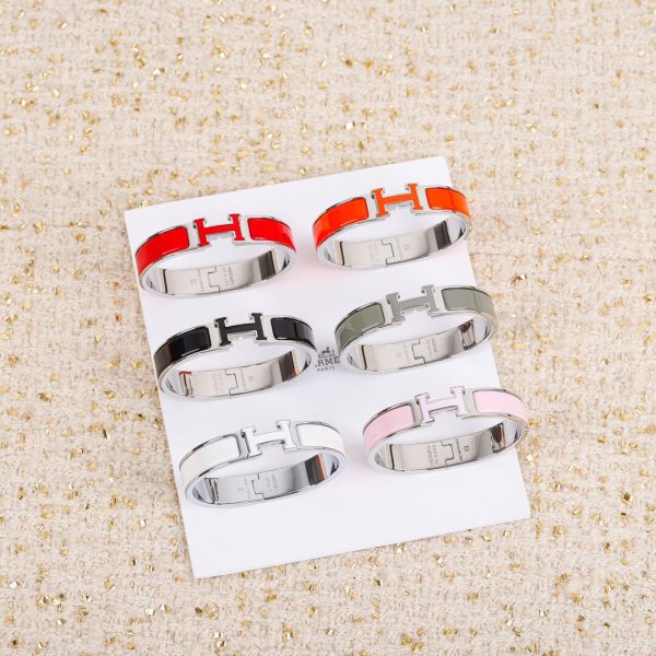 18K Clic H White Bracelet - 图片 9