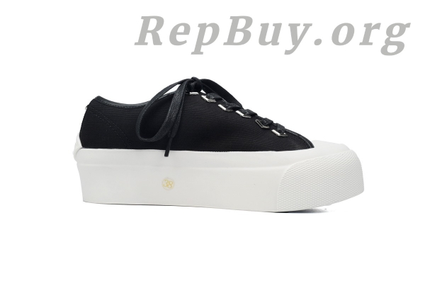 Jimmy Choo Palma Maxi replica, high quality Jimmy Choo knockoff, designer replica shoes, Jimmy Choo black and latte trainers, women's platform sneakers, luxury replica footwear, best Jimmy Choo dupes, Palma Maxi FCYE copy, premium imitation shoes, stylish canvas trainers
