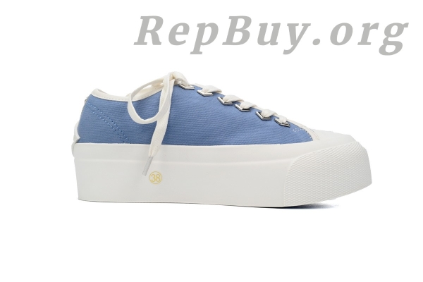 Jimmy Choo Palma Maxi Blue Canvas Platform Trainers Women - 图片 2