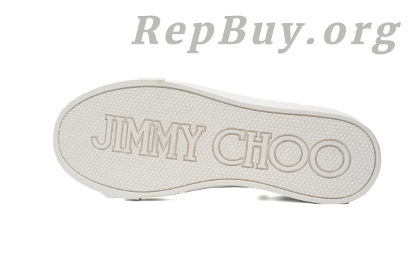 Jimmy Choo Palma Maxi White Canvas Platform Trainers (Women) PALMAFCYE - 图片 4