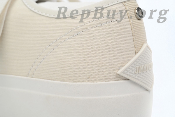 Jimmy Choo Palma Maxi White Canvas Platform Trainers PALMAMAXIFCYE - 图片 8
