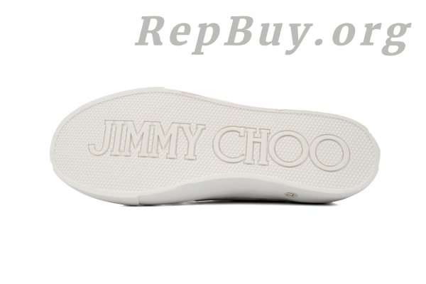 Jimmy Choo Palma Maxi White Canvas Platform Trainers PALMAMAXIFCYE - 图片 4