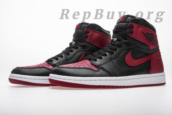 Top Version  Jordan 1 Retro High Bred Banned (2016) 555088-001 - 图片 2