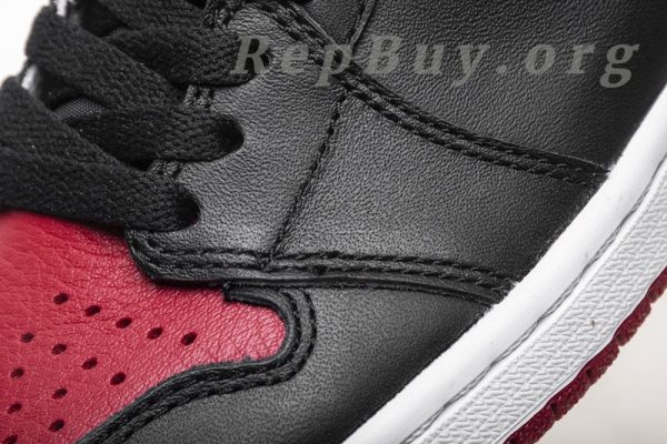 Top Version  Jordan 1 Retro High Bred Banned (2016) 555088-001 - 图片 17