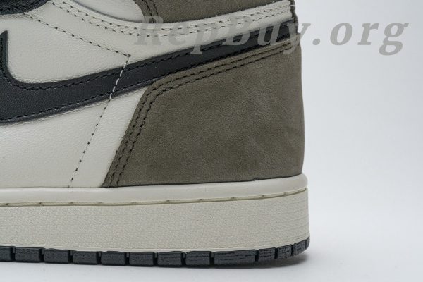 Top Version Air Jordan 1 Retro High Dark Mocha 555088-105 - 图片 13