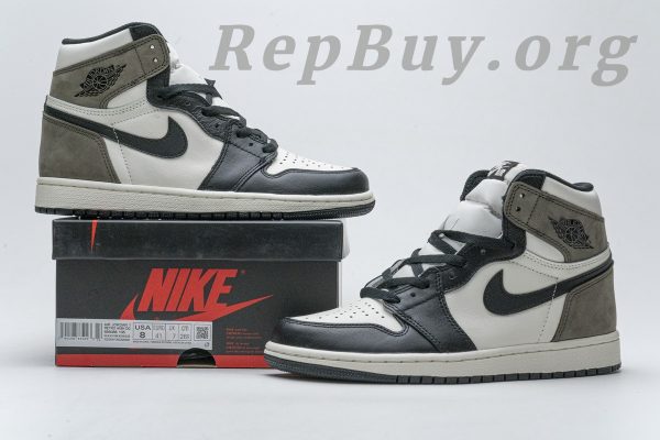 Top Version Air Jordan 1 Retro High Dark Mocha 555088-105 - 图片 23