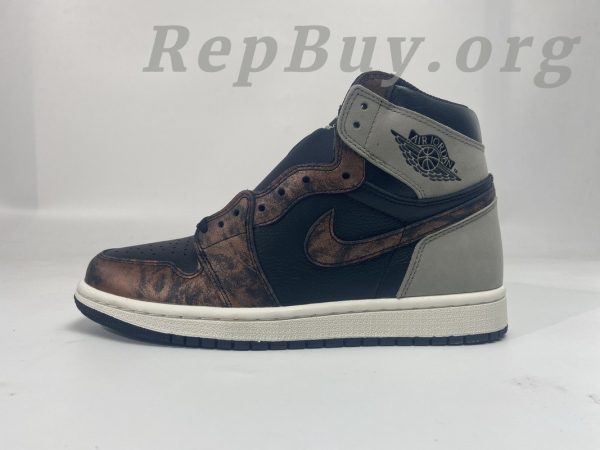 Top Version Jordan 1 Retro High Light Army Rust Shadow Patina 555088-033 - Image 9