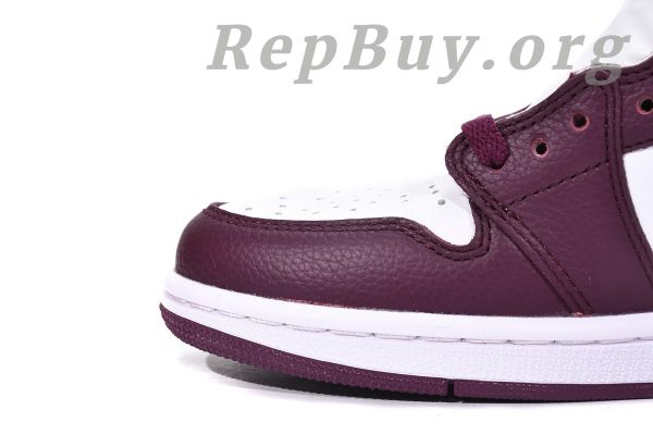 Top Version Air Jordan 1 Retro High OG Bordeaux 555088-611 - 图片 5