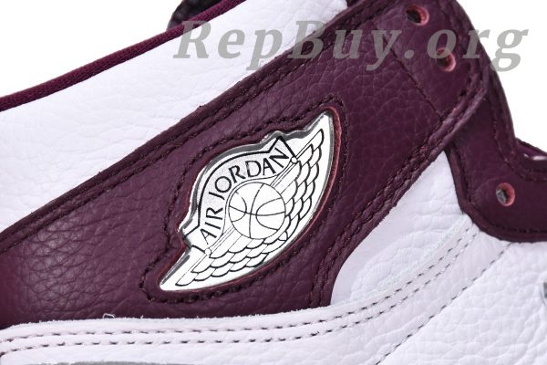 Top Version Air Jordan 1 Retro High OG Bordeaux 555088-611 - 图片 9