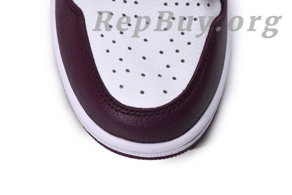 Top Version Air Jordan 1 Retro High OG Bordeaux 555088-611 - 图片 15