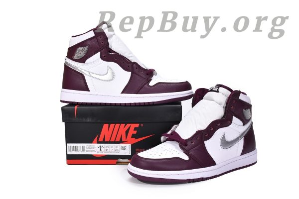 Top Version Air Jordan 1 Retro High OG Bordeaux 555088-611 - 图片 20