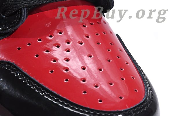 Top Version Air Jordan 1 Retro High OG Patent Bred  555088-063 - 图片 3