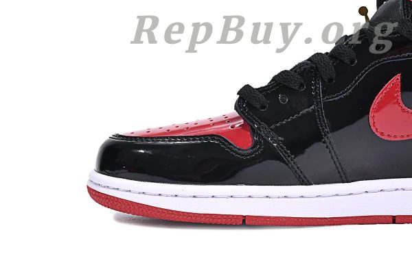 Top Version Air Jordan 1 Retro High OG Patent Bred  555088-063 - 图片 5