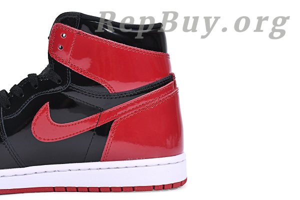 Top Version Air Jordan 1 Retro High OG Patent Bred  555088-063 - 图片 6
