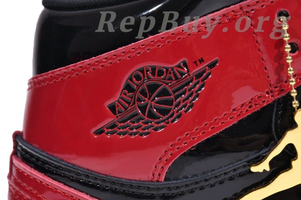 Top Version Air Jordan 1 Retro High OG Patent Bred  555088-063 - 图片 9
