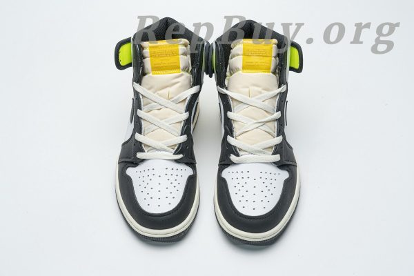 Top Version Jordan 1 Retro High White Black Volt University Gold 555088-118 - Image 4