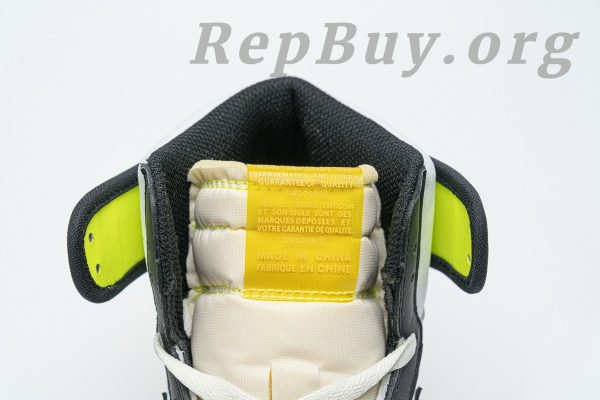 Top Version Jordan 1 Retro High White Black Volt University Gold 555088-118 - Image 9