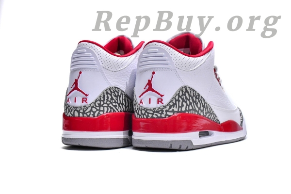 Top Version Air Jordan 3 Retro Cardinal Red CT8532-126 - 图片 5