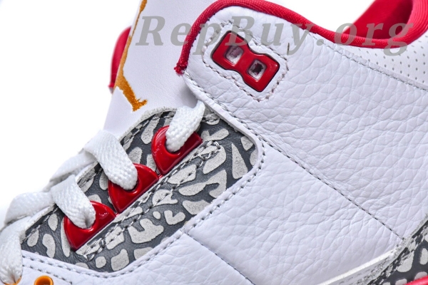 Top Version Air Jordan 3 Retro Cardinal Red CT8532-126 - 图片 6