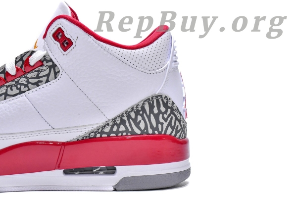 Top Version Air Jordan 3 Retro Cardinal Red CT8532-126 - 图片 8