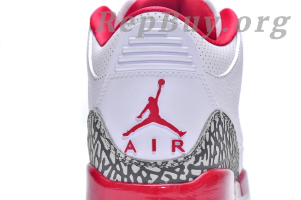 Top Version Air Jordan 3 Retro Cardinal Red CT8532-126 - 图片 9