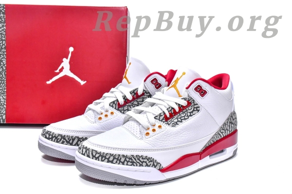 Top Version Air Jordan 3 Retro Cardinal Red CT8532-126 - 图片 16