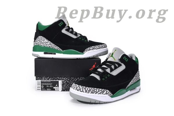 Top Version Air Jordan 3 Retro Pine Green CT8532-030 - 图片 15